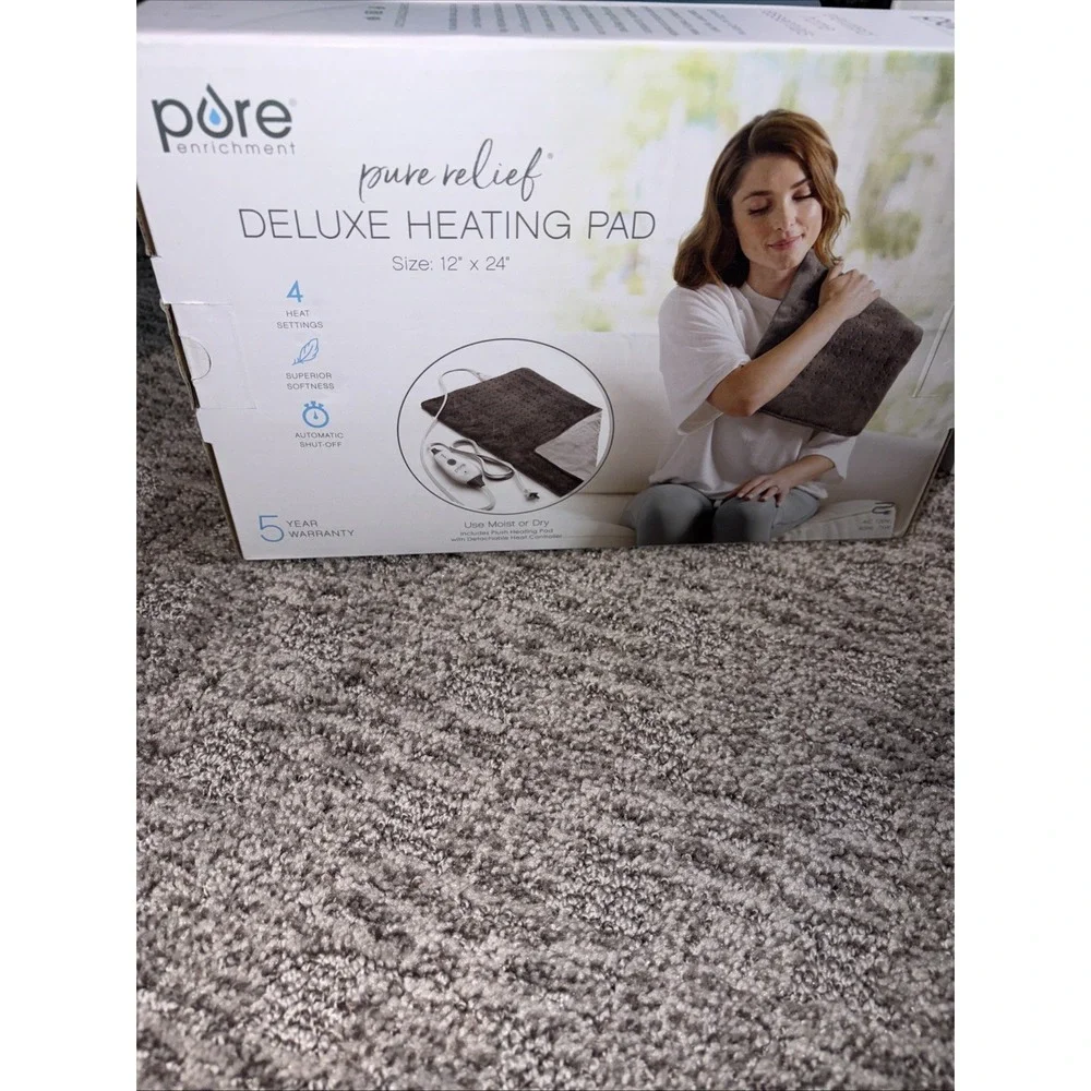 2x Pure Enrichment PureRelief Deluxe Heating Pad - 12